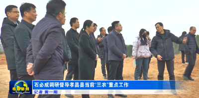石必成调研督导孝昌县当前“三农”重点工作