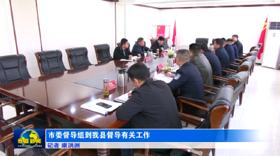 市委督导组到我县督导有关工作
