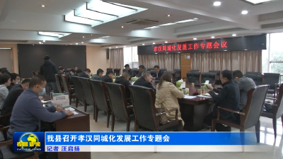我县召开孝汉同城化发展工作推进会