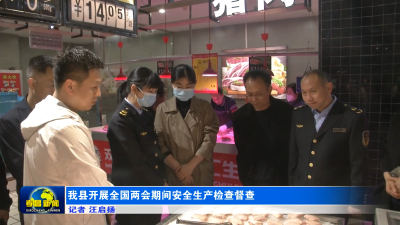 我县开展全国两会期间安全生产检查督查