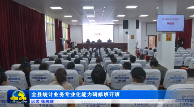 全县统计业务专业化能力研修班开班