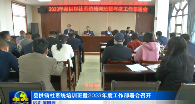 县供销社举办政治理论提升培训班暨2023年度工作部署会