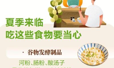 武汉疾控提醒：夏季来临，吃这些食物要当心