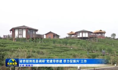 省侨联到我县调研“党建带侨建，侨力促振兴”工作