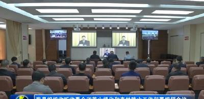 我县组织收听收看全省荒山绿化和森林防火工作部署视频会议