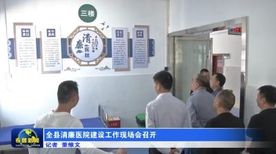 全县清廉医院建设工作现场会召开