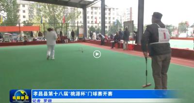 孝昌县第十八届“桃源杯”门球赛开赛