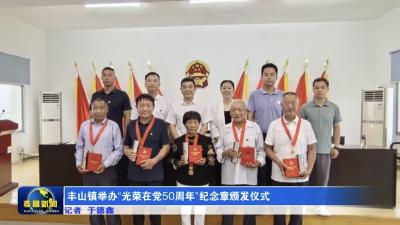 丰山镇举办“光荣在党50周年”纪念章颁发仪式