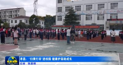 孝昌：“扫黄打非”进校园 健康护苗助成长 