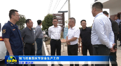 胡飞检查国庆假期安全生产工作