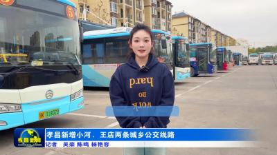 孝昌新增小河、王店两条城乡公交线路