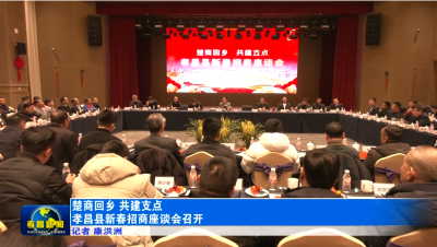 楚商回乡 共建支点 孝昌县新春招商座谈会召开