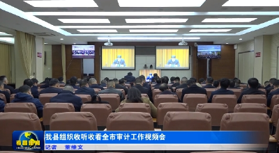 我县组织收听收看全市审计工作视频会 