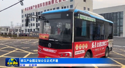 孝汉产业园定制公交正式开通 