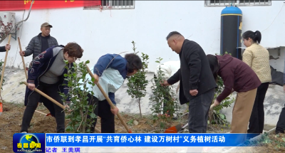 市侨联到孝昌开展“共育侨心林，建设万树村”义务植树活动