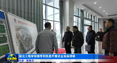 湖北工程学院领导到我县开展访企拓岗调研 