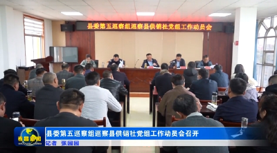 县委第五巡察组巡察县供销社党组工作动员会召开