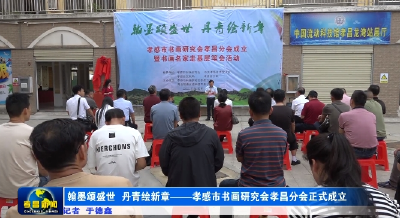 翰墨颂盛世 丹青绘新章——孝感市书画研究会孝昌分会正式成立