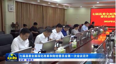 七届县委全面深化改革和财经委员会第一次会议召开