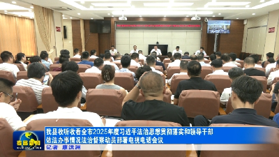 孝昌县收听收看全市2025年度习近平法治思想贯彻落实和领导干部依法办事情况法治督察动员部署电视电话会议