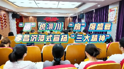 “画”说澴川 “扇”度盛夏 孝昌沉浸式宣扬“三大精神”