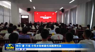 孝昌县小悟乡险峰暑托班圆满结业