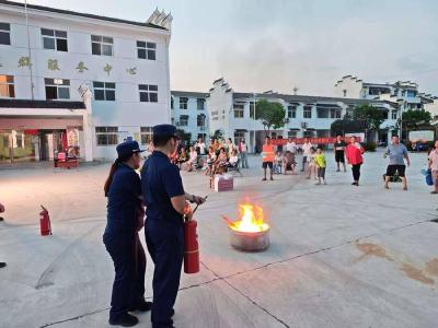 孝昌花园：安全知识入脑入心 消防溺水常抓不懈