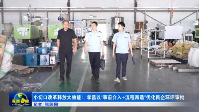小切口改革释放大效能！孝昌以“事前介入+流程再造”优化民企环评审批