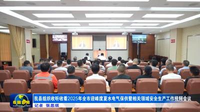 我县组织收听收看2025年全市迎峰度夏水电气保供暨相关领域安全生产工作视频会议