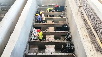 战高温抢进度！孝昌二水厂建设“加速度”