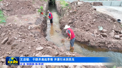 孝昌王店：干群并肩战旱情 开渠引水润民生