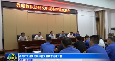 县城市管理执法局部署文明城市创建工作