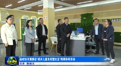 县政协开展推进“城乡儿童友好型社区”视察协商活动