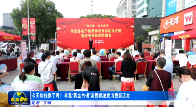 今天你抢券了吗？孝昌“真金白银”消费券激发消费新活力 