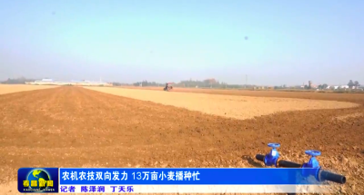 孝昌：农机农技双向发力 13万亩小麦播种忙