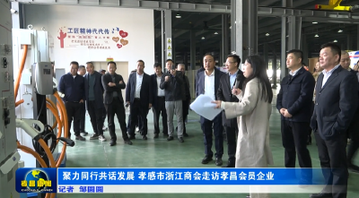 聚力同行共话发展 孝感市浙江商会走访孝昌会员企业