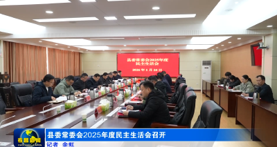 县委常委会2025年度民主生活会召开