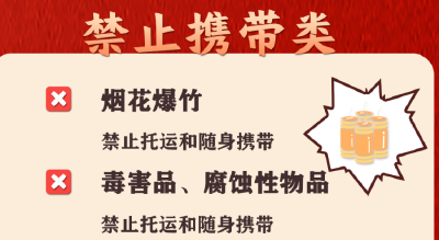这些行李上不了火车，出发前要注意→