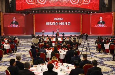 2026年湖北省春节团拜会在汉举行 王忠林致辞 李殿勋主持 孙伟诸葛宇杰等出席