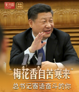 此行间·“梅花香自苦寒来”，总书记寄语奋斗的你