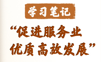 学习笔记丨“促进服务业优质高效发展”