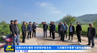 抢抓农时忙春管 科学管护促丰收——王店镇召开春季飞防作业现场会