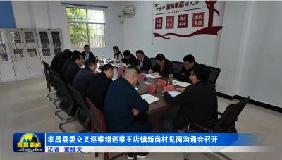 孝昌县委交叉巡察组巡察王店镇新岗村见面沟通会召开