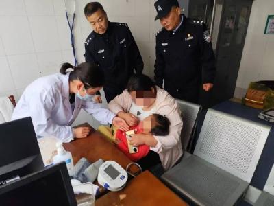 孝昌：巡逻途中突遇被噎幼儿 警医接力化险为夷 