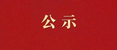 关于全县“两优一先”拟表彰对象的公示 