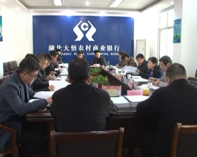 省督查组来大悟县督查农村合作金融创新试点工作