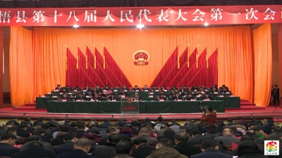 大悟县第十八届人民代表大会第一次会议胜利闭幕