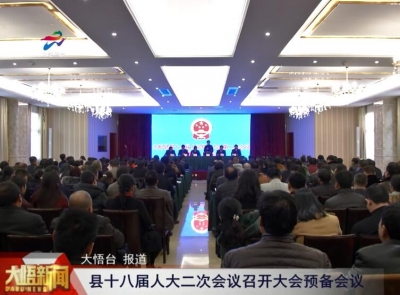 【聚焦两会】大悟县十八届人大二次会议召开大会预备会议