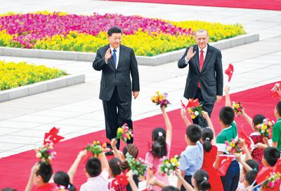 习近平同土耳其总统埃尔多安会谈