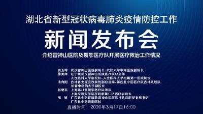 直播 | 湖北新冠肺炎疫情防控工作新闻发布会介绍雷神山医院及援鄂医疗队开展医疗救治工作情况